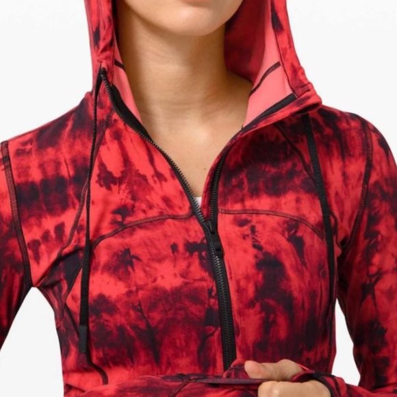 Lululemon Hooded Define Jacket *Nulu Size 6 Game Day Red Black Multi GDBM - Picture 1 of 6